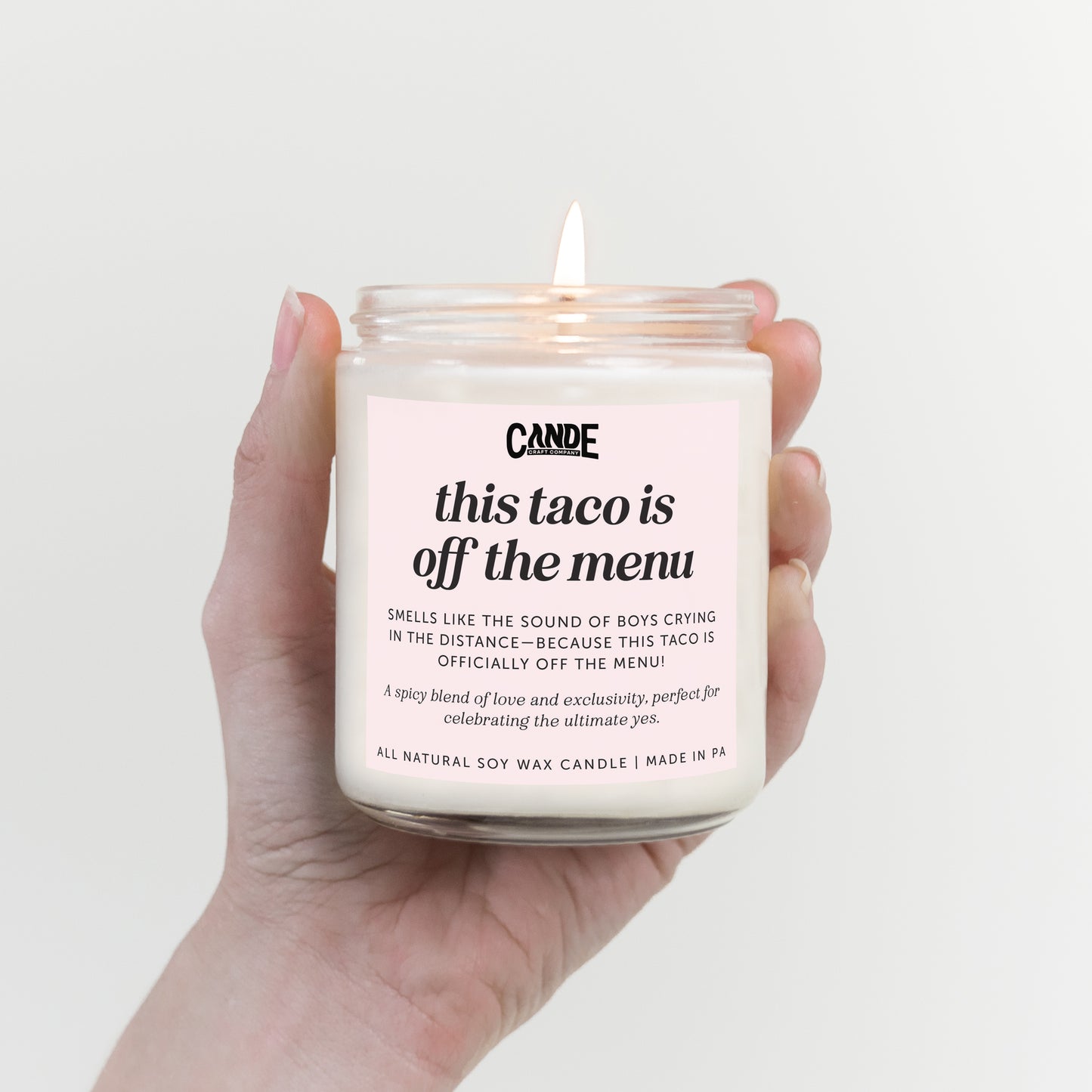 This Taco is Off the Menu Candle