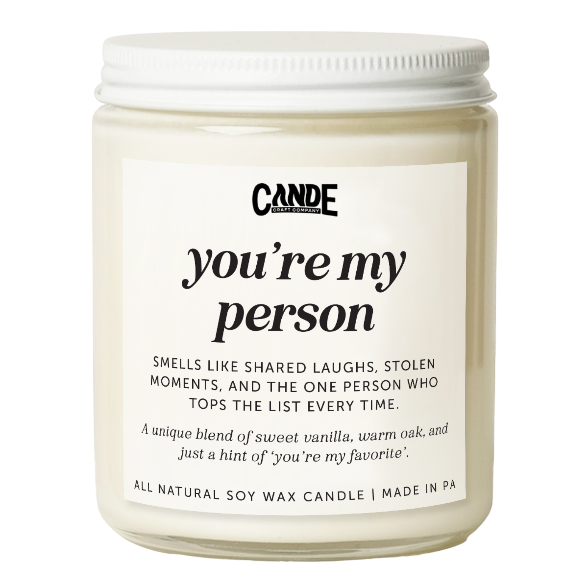 You're My Person Candle