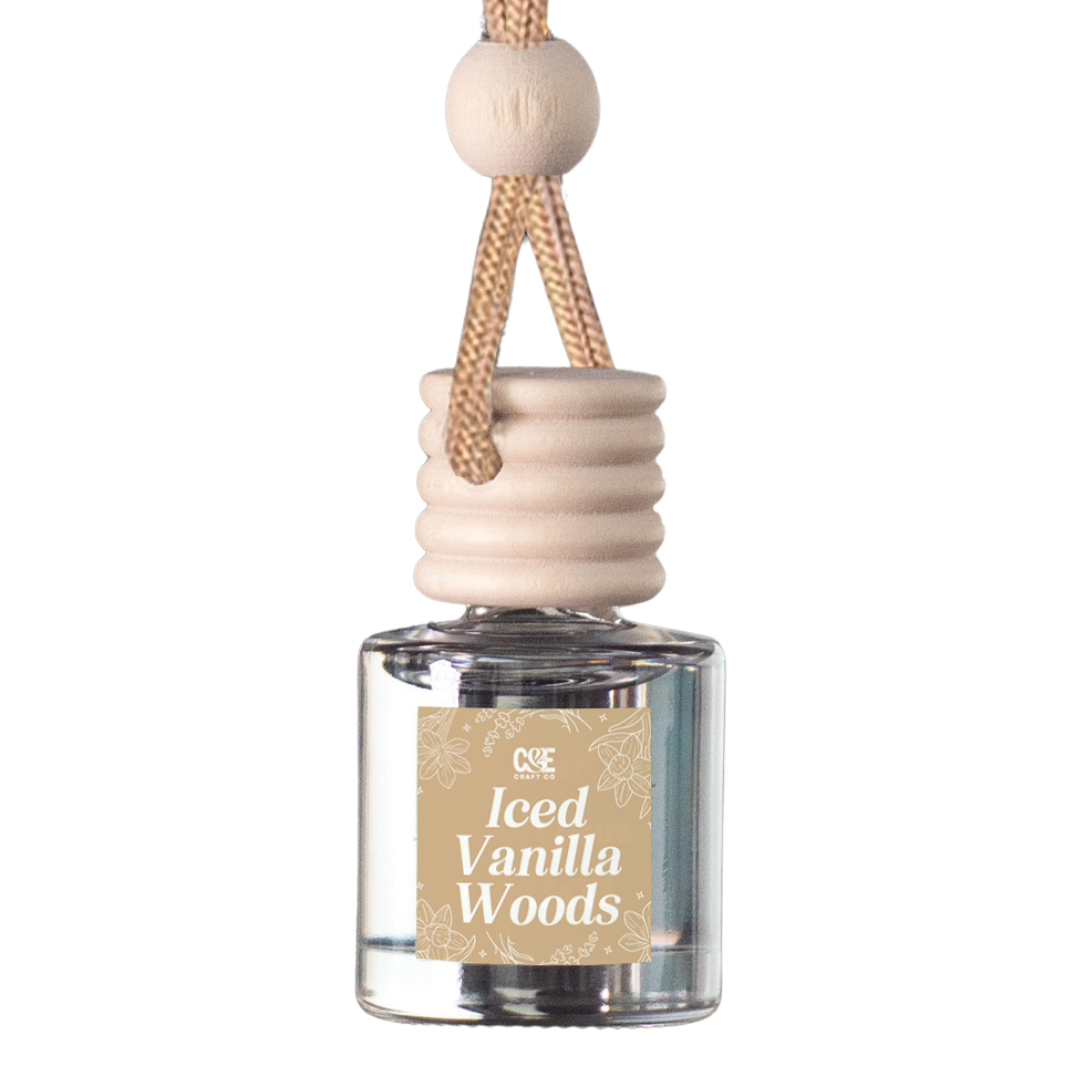 Iced Vanilla Woods Scented Car Freshener