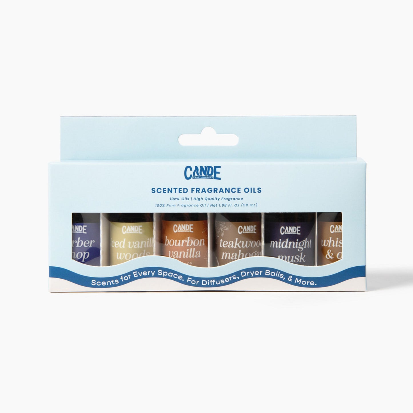 6 Pack Fragrance Oil Set for Home & Car | Long Lasting Scent Oils for Diffusers, Candles, Fresheners