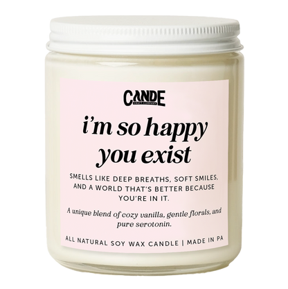 I'm So Happy Exist Candle