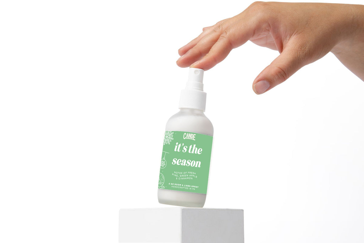 It's the Season 4 oz Room & Linen Spray bottle by C&E Craft Co