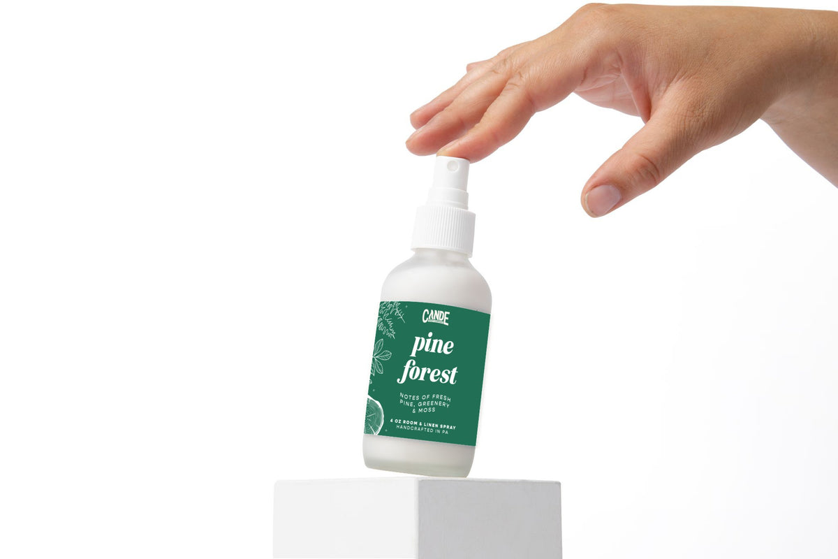 Pine Forest 4 oz Room & Linen Spray bottle by C&E Craft Co