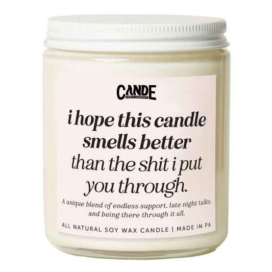 I Hope This Candle Smells Better Than the Shit I Put You Through Candle