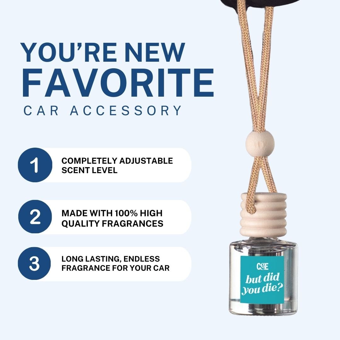 But Did You Die Scented Car Freshener - Car Air Freshener Diffuser Vehicle Air Fresheners CE Craft 