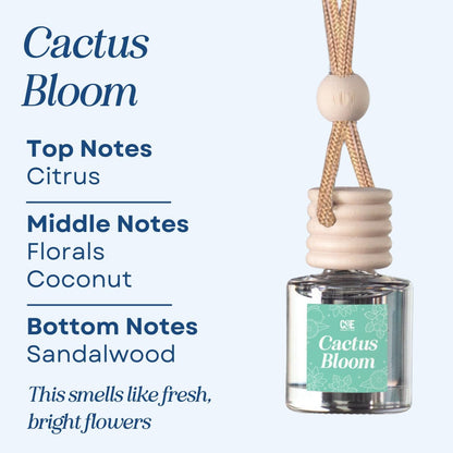 Cactus Bloom Scented Car Freshener Vehicle Air Fresheners CE Craft 