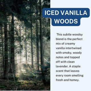 Iced Vanilla Woods Scented Car Freshener Vehicle Air Fresheners CE Craft 