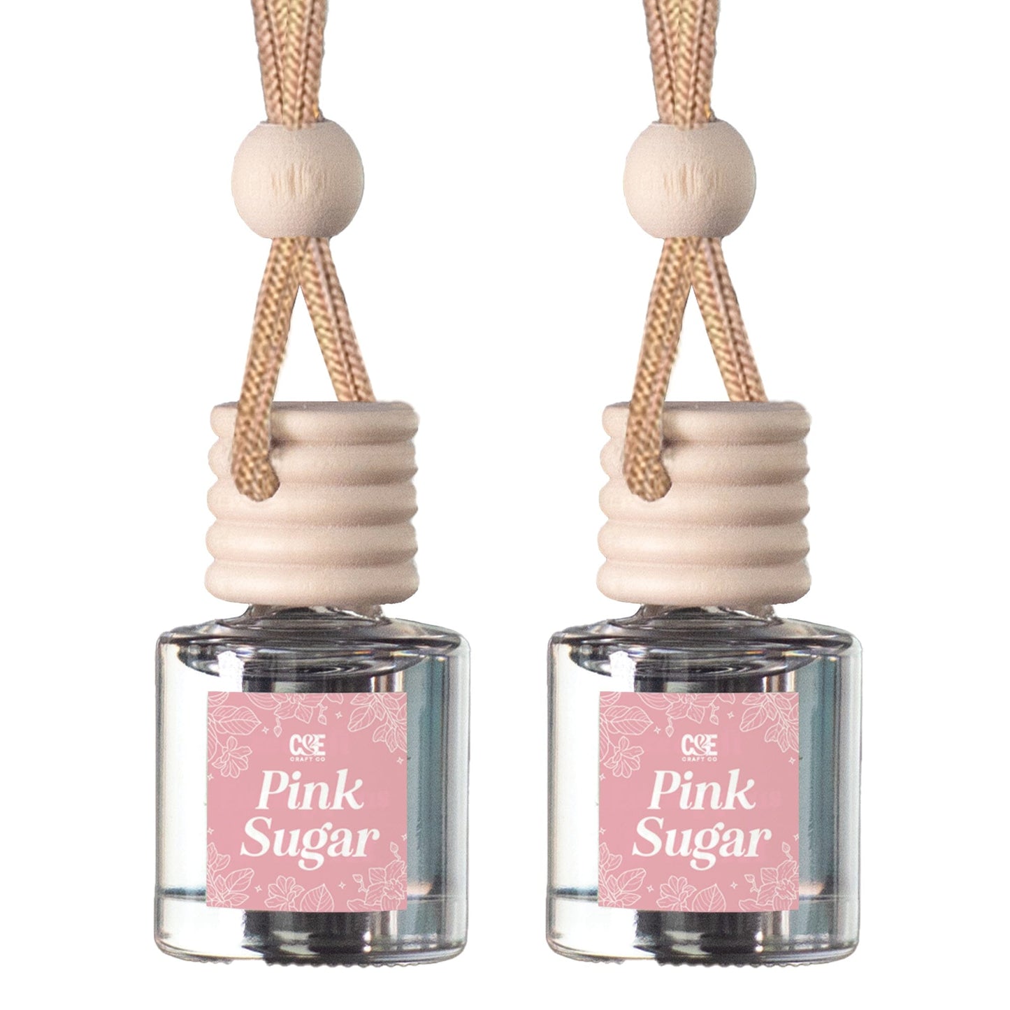 Scented Car Freshener 2 Pack C & E Craft Co Pink Sugar 