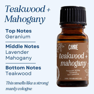 Scented Premium Fragrance Oil C & E Craft Co Teakwood + Mahogany 