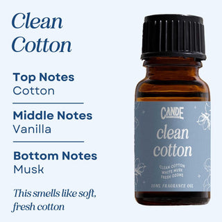 Scented Premium Fragrance Oil C & E Craft Co Clean Cotton 