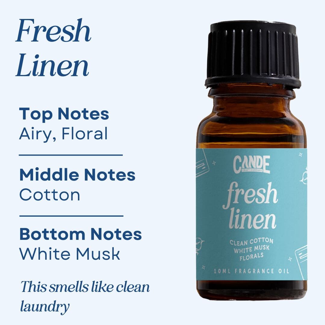 Scented Premium Fragrance Oil C & E Craft Co Fresh Linen 