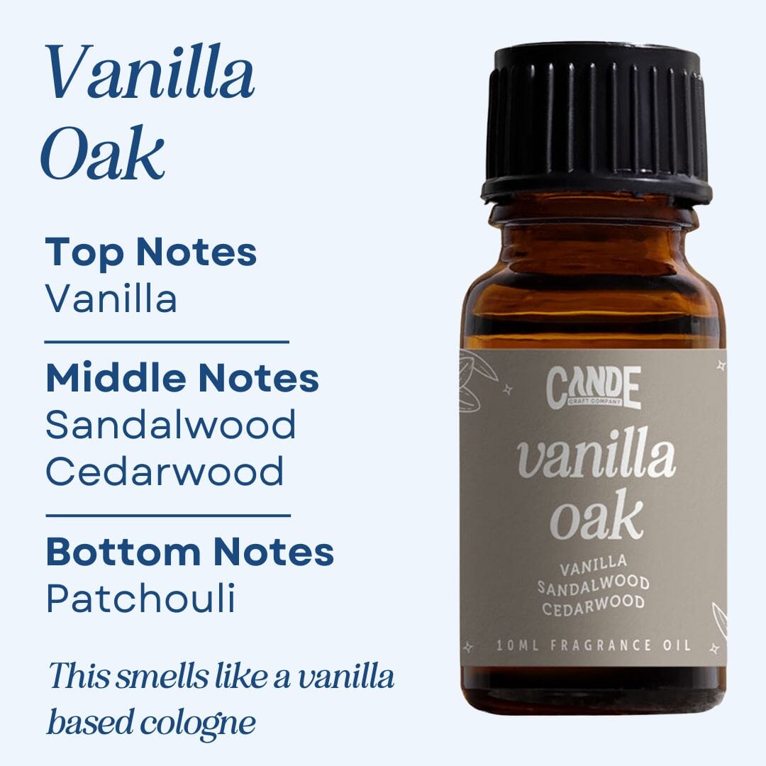 Scented Premium Fragrance Oil C & E Craft Co Vanilla Oak 