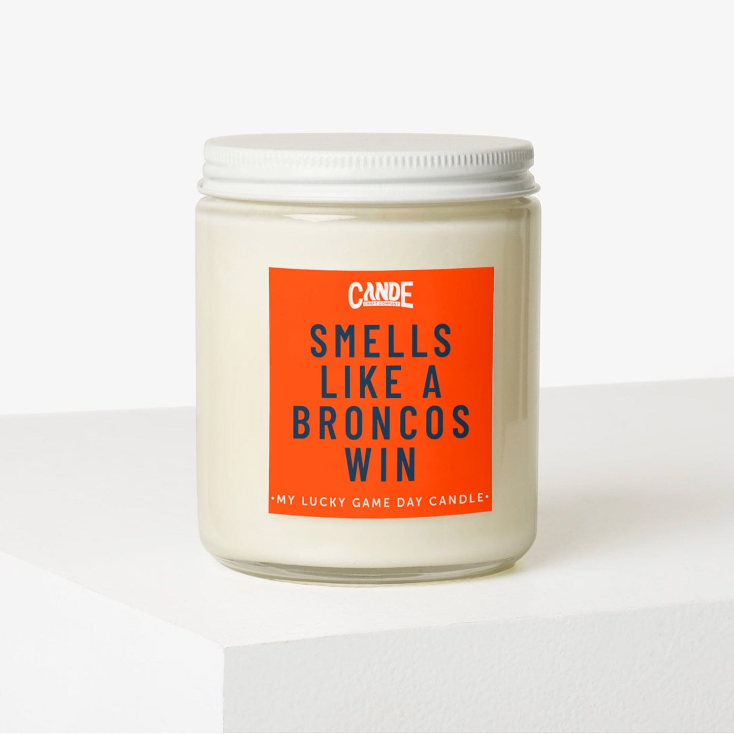 Smells Like a Football Win Scented Candle Candles CE Craft Broncos 