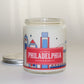 C&E - Philadelphia Skyline - Soy Wax Candle - Philadelphia Gift C & E Craft Co 