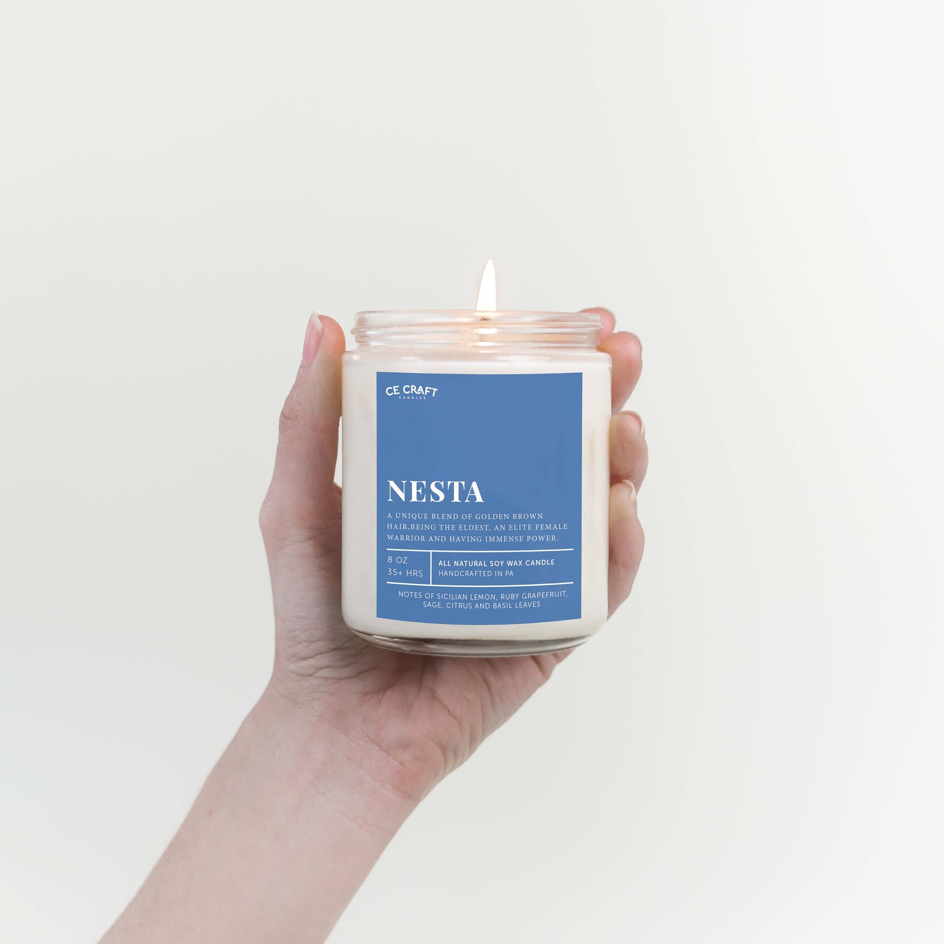 Nesta Scented Soy Wax Candle C & E Craft Co 