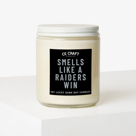 Smells Like a Raiders Win Scented Candle C & E Craft Co 